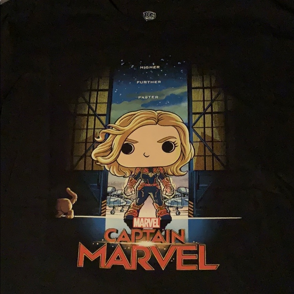 Captain Marvel Funko Pop shirt